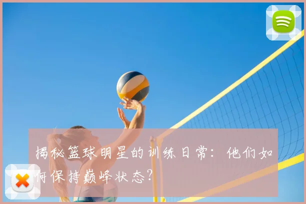 揭秘篮球明星的训练日常:他们如何保持巅峰状态?